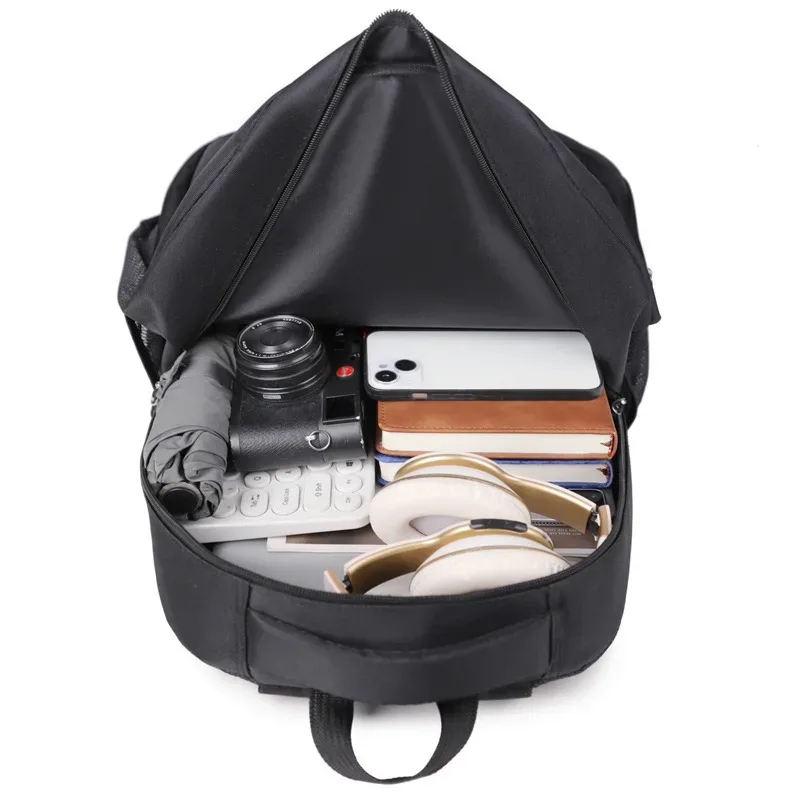 sac à dos décontracté pour étudiants, grande capacité, nouveau modèle pour ordinateur portable d'affaires du collège et du secondaire, sac à dos de couleur unie