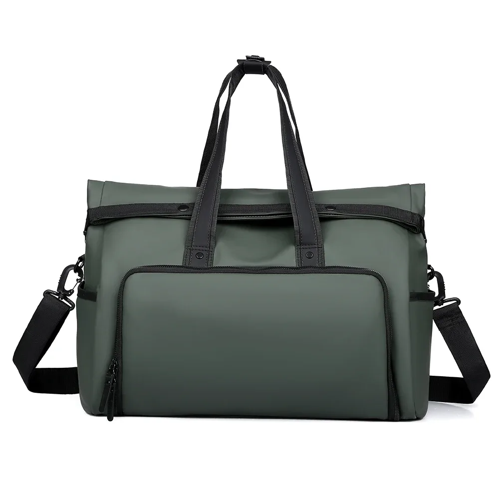 sac de voyage résistant à l'usure de grande capacité, sac à bagages pour courtes distances de 15.6 pouces, cartable pour hommes et femmes, sac de séparation sec et humide