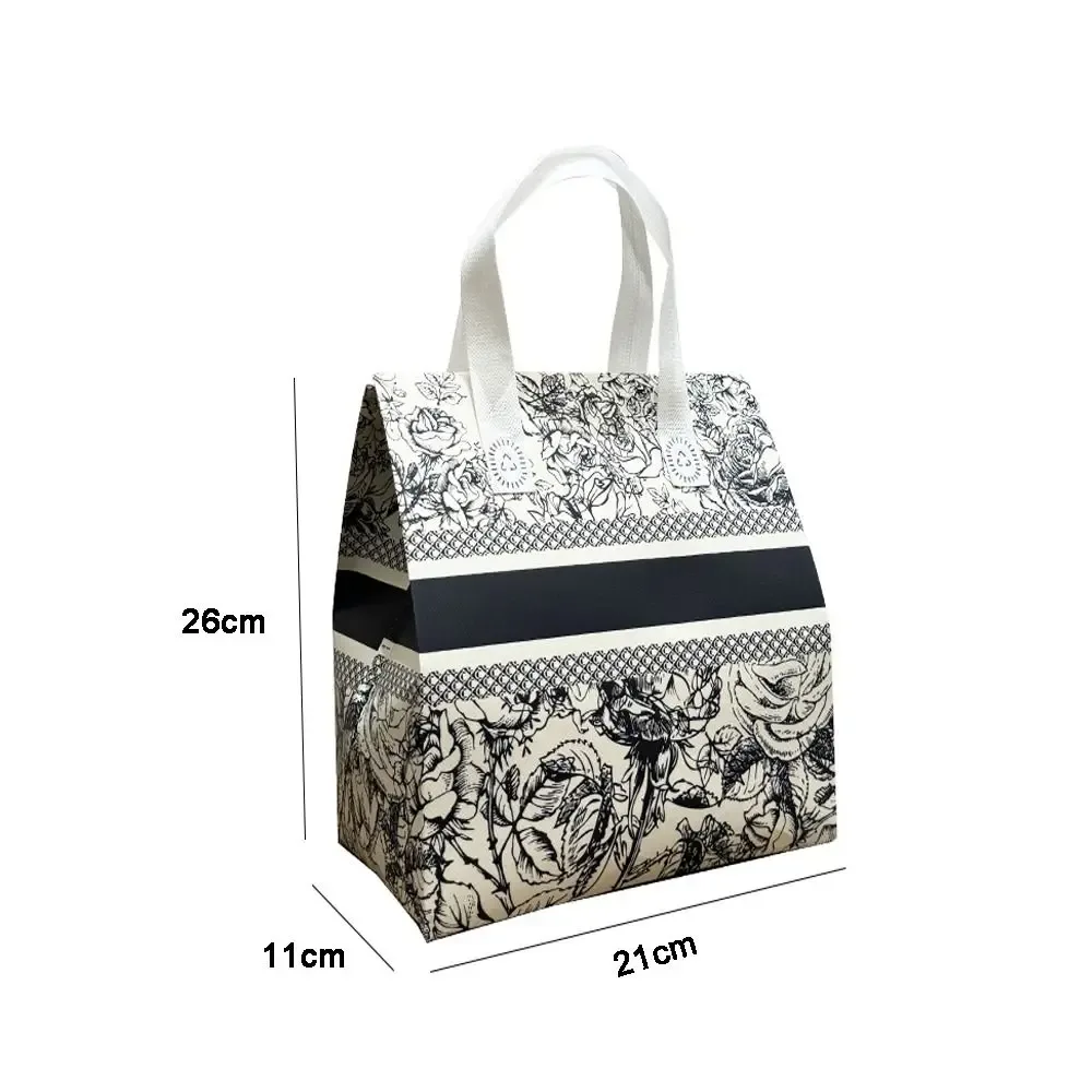 sac d'emballage réutilisable en tissu non tissé, 10 pièces, pour thé au lait, feuille d'aluminium, housse de tasse isolée, fourre-tout pour café de voyage