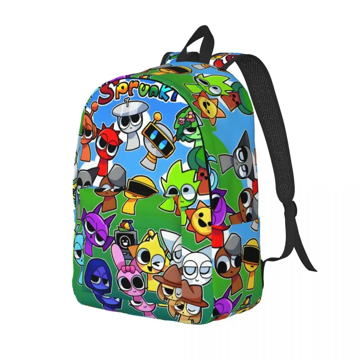 Dessin animé personnalisé Sprunki toile sac à dos femmes hommes sac à dos décontracté pour les sacs d'université d'école