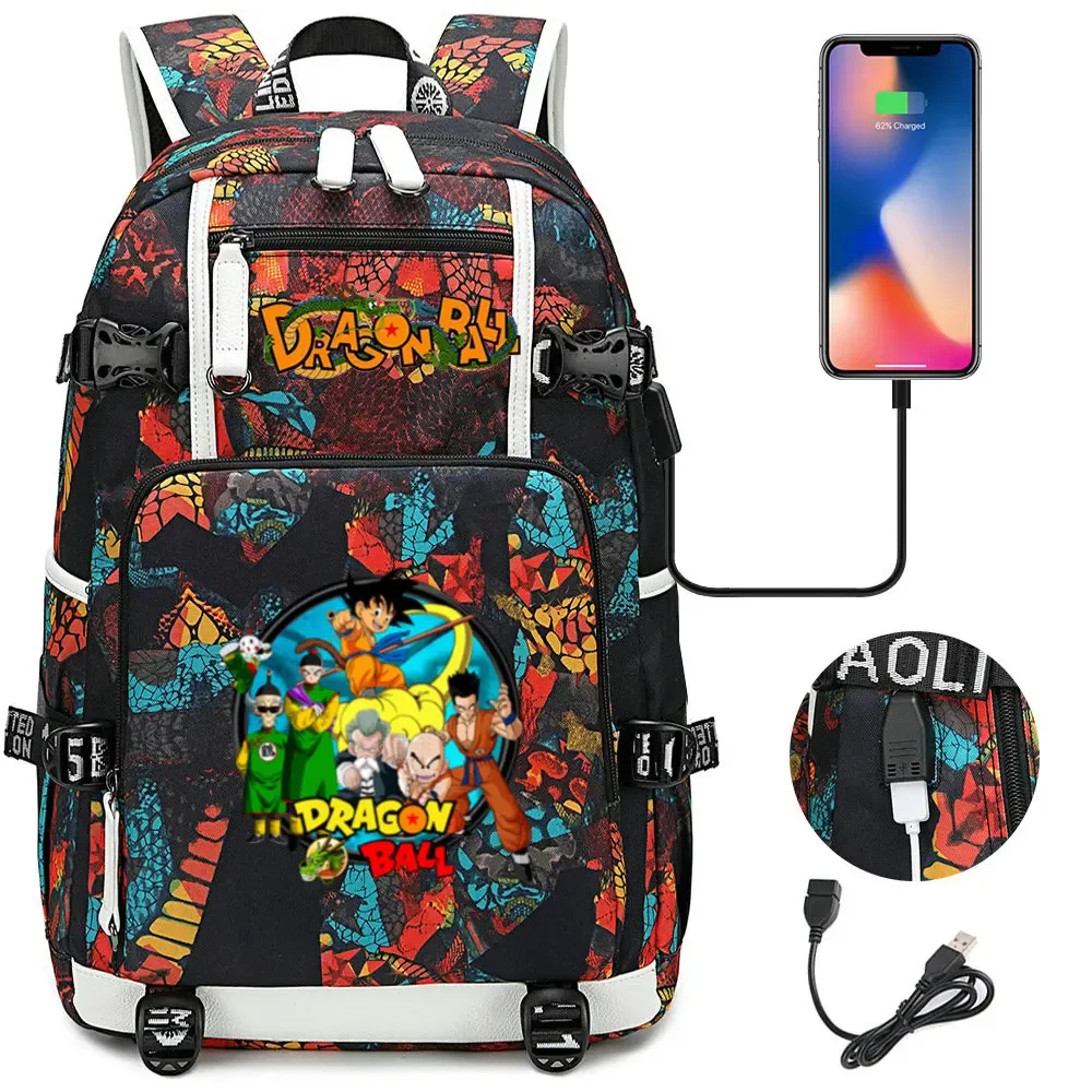 sac à dos camouflage dragon ball - sac d'école grande capacité pour étudiants, sac à dos pour enfants, sac de voyage en plein air pour garçons