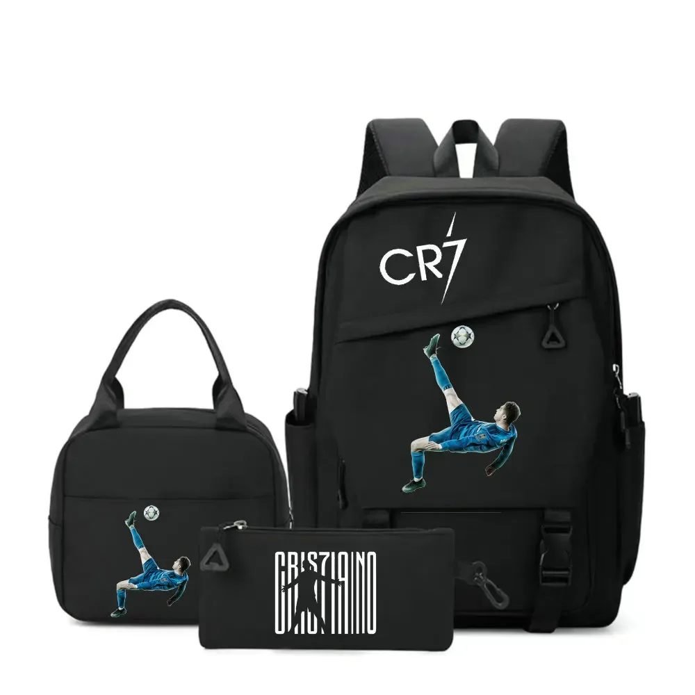 sac à dos cr7 pour étudiants, femmes et hommes, sac à dos tendance pour ordinateur portable, sac à dos quotidien pour adolescents, sac messager