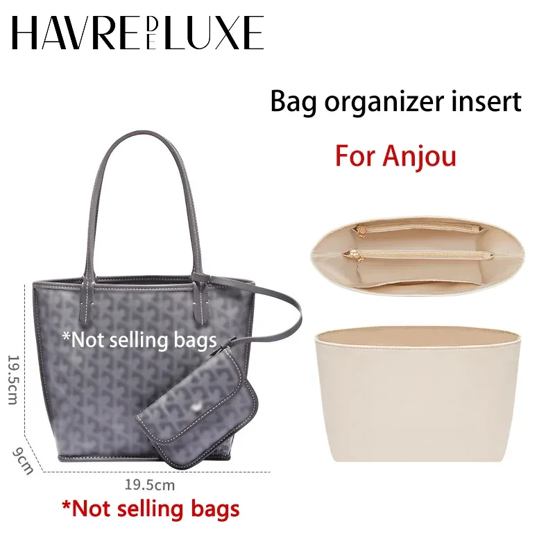 organisateur de sac pour anjou – insert durable et tendance pour sac cadeau, support de rangement, accessoire de modification intérieure