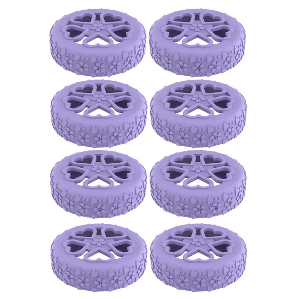 8 pièces de protections antidérapantes en silicone pour roues de bagages, réduisant le bruit, anneaux de protection pour roues de valises, absorption des chocs