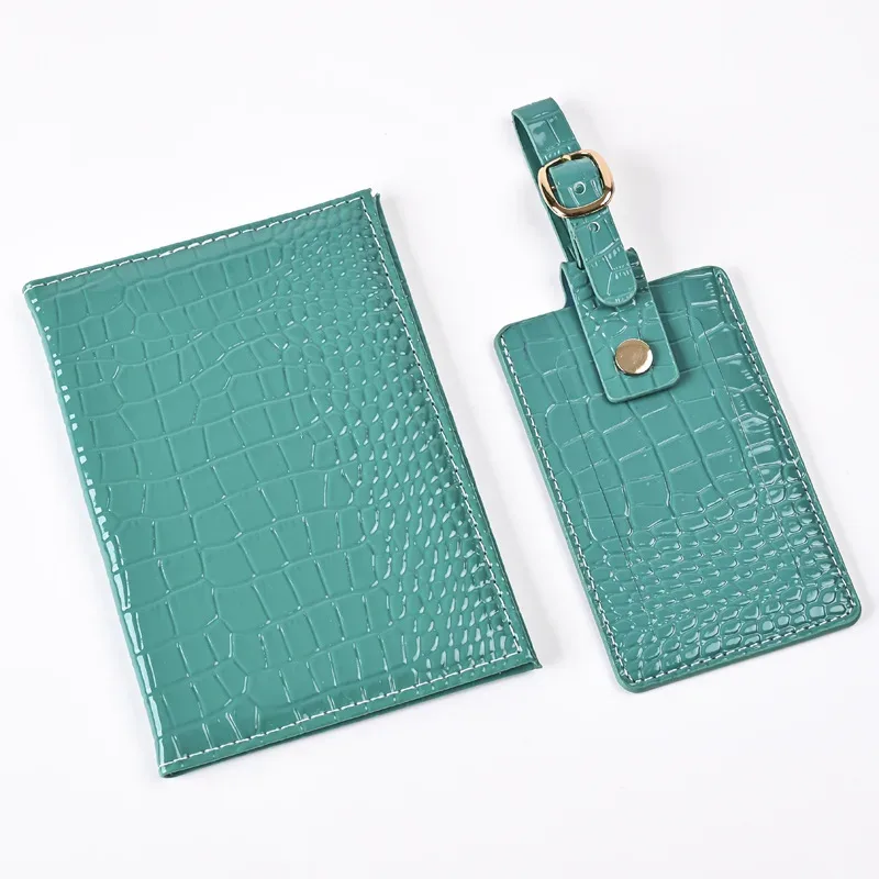 housse de passeport, étiquette de bagage, accessoires de voyage, porte-cartes d'identité et de crédit en cuir pu, étui portefeuille pour passeport, porte-cartes nominatifs