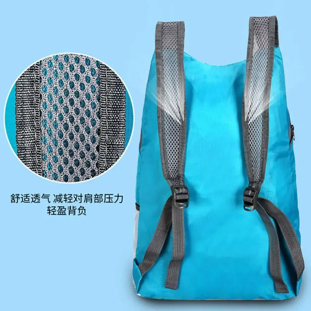 sac à dos pliable imperméable léger pour le voyage, le rangement, la randonnée, le sport, grande capacité, sac portable pour l'extérieur