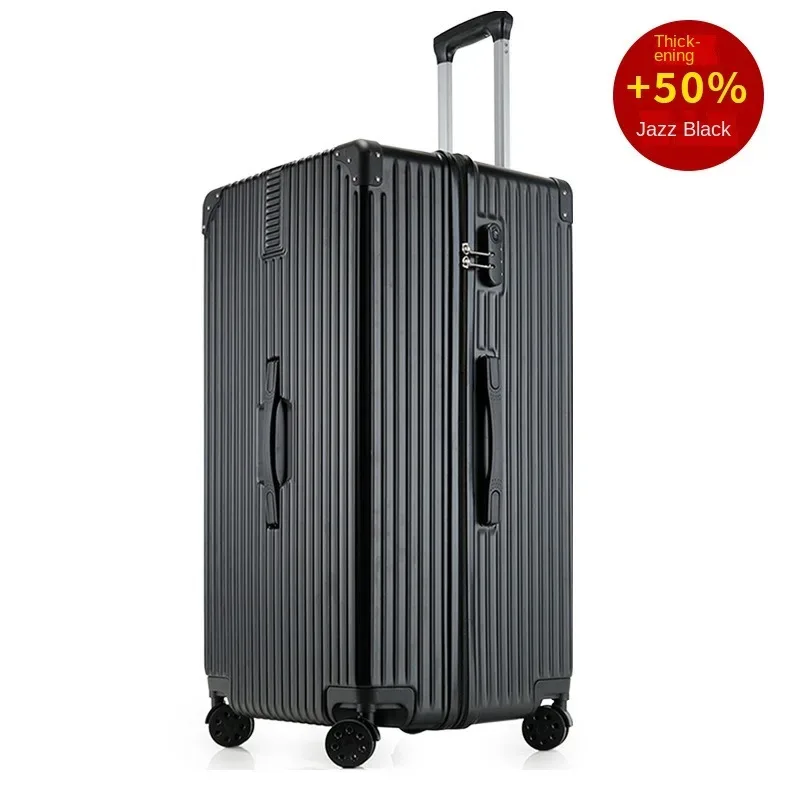 ko-ku valise surdimensionnée 40/50/60 ''cadre en aluminium abs + pc boîtier de chariot épaissi bagage de grande capacité 20 valise à main