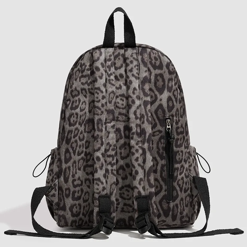 sac à dos oxford imprimé léopard pour femmes, tendance, grande capacité, sac d'école, sac à dos de voyage décontracté pour adolescentes, usage quotidien