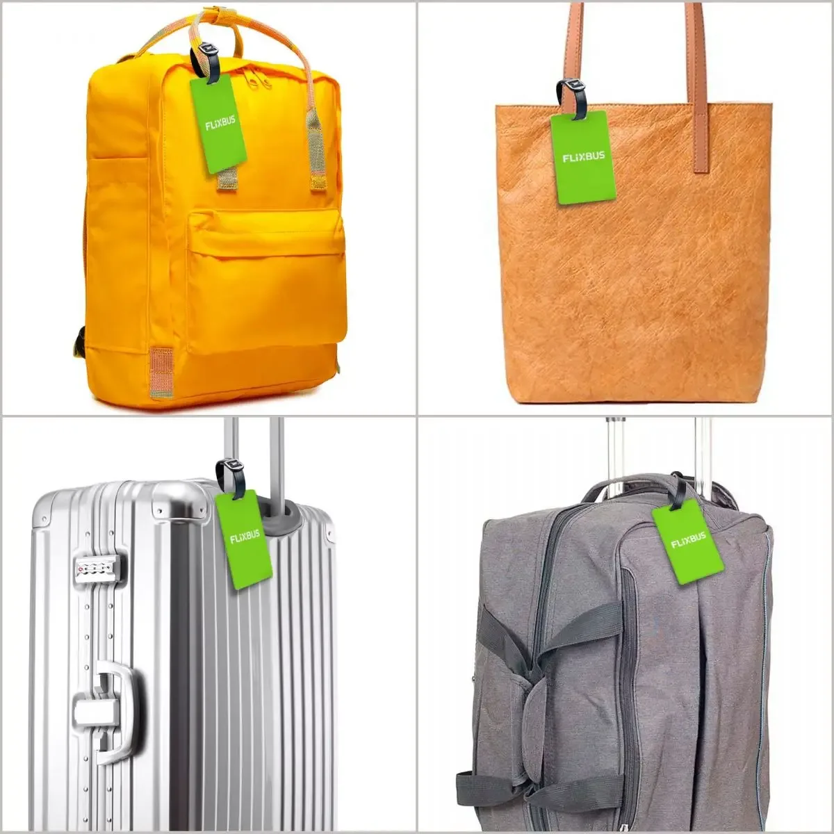 étiquettes à bagages flixbus, accessoires pour valises, étiquette de bagage de voyage, porte-étiquette d'embarquement, étiquette de nom et d'adresse