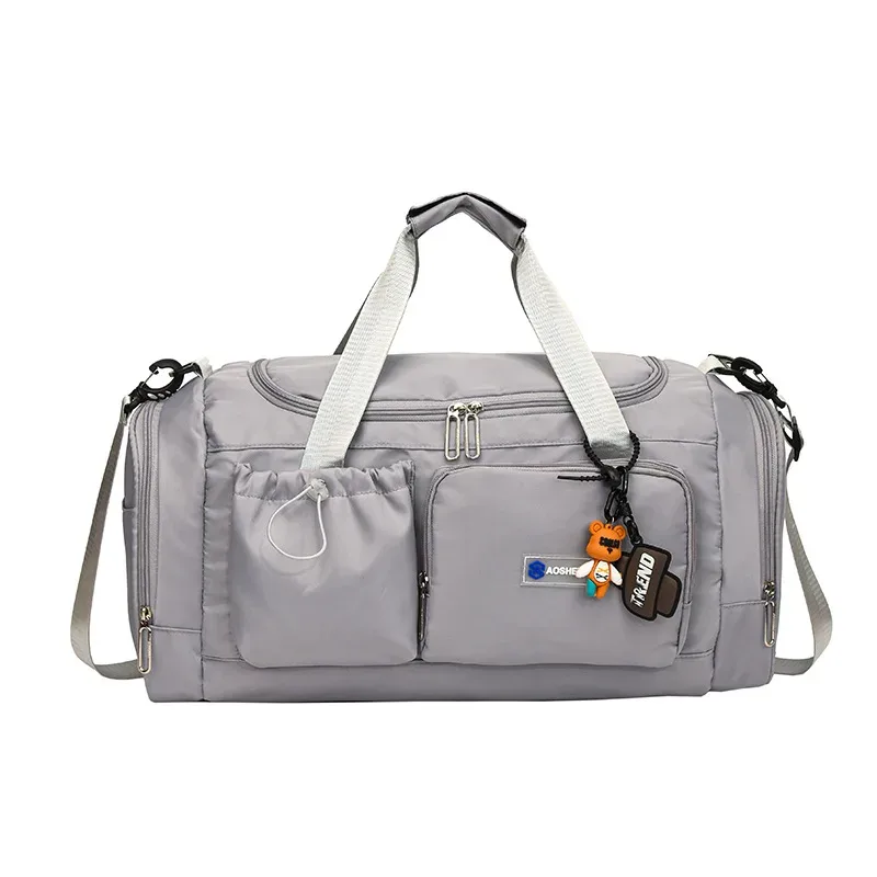 sac de voyage à main de grande capacité pour week-end, sacs de sport de nuit avec compartiment à chaussures, sac de sport, de fitness pour femmes