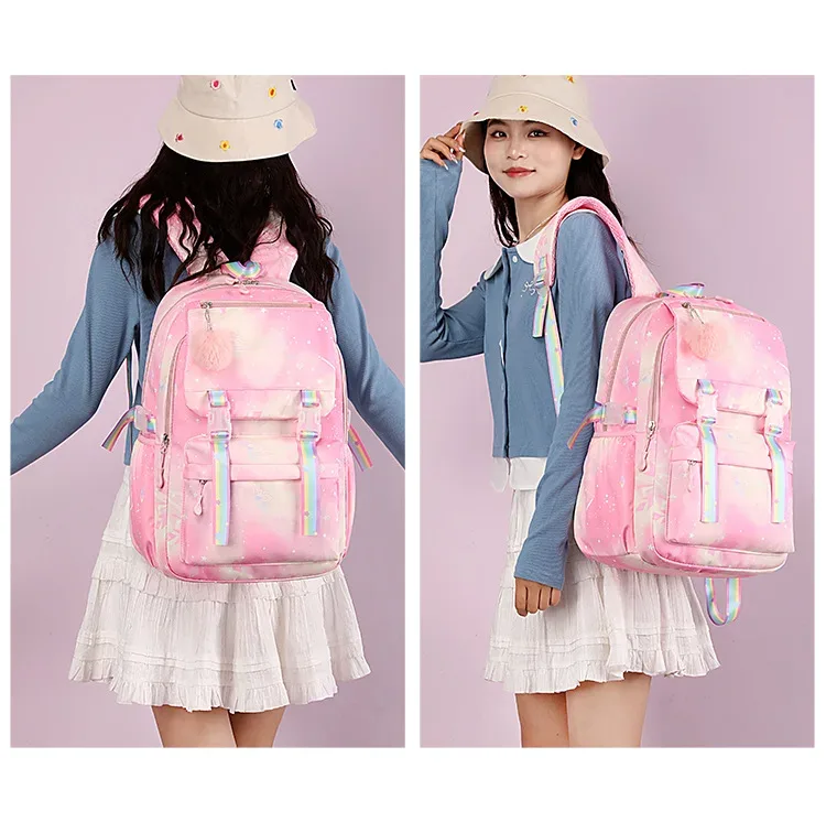 mignon capybara & pastèque imprimer cartables dessin animé capybara enfants sac à dos filles garçons adolescent école sac à dos sacs de voyage