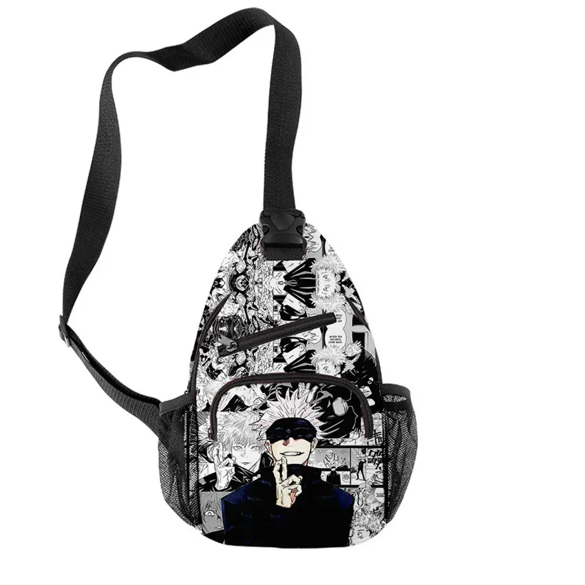 sac à bandoulière imperméable anime satoru gojo pour garçons et filles, sacs à bandoulière oxford, sac de spor