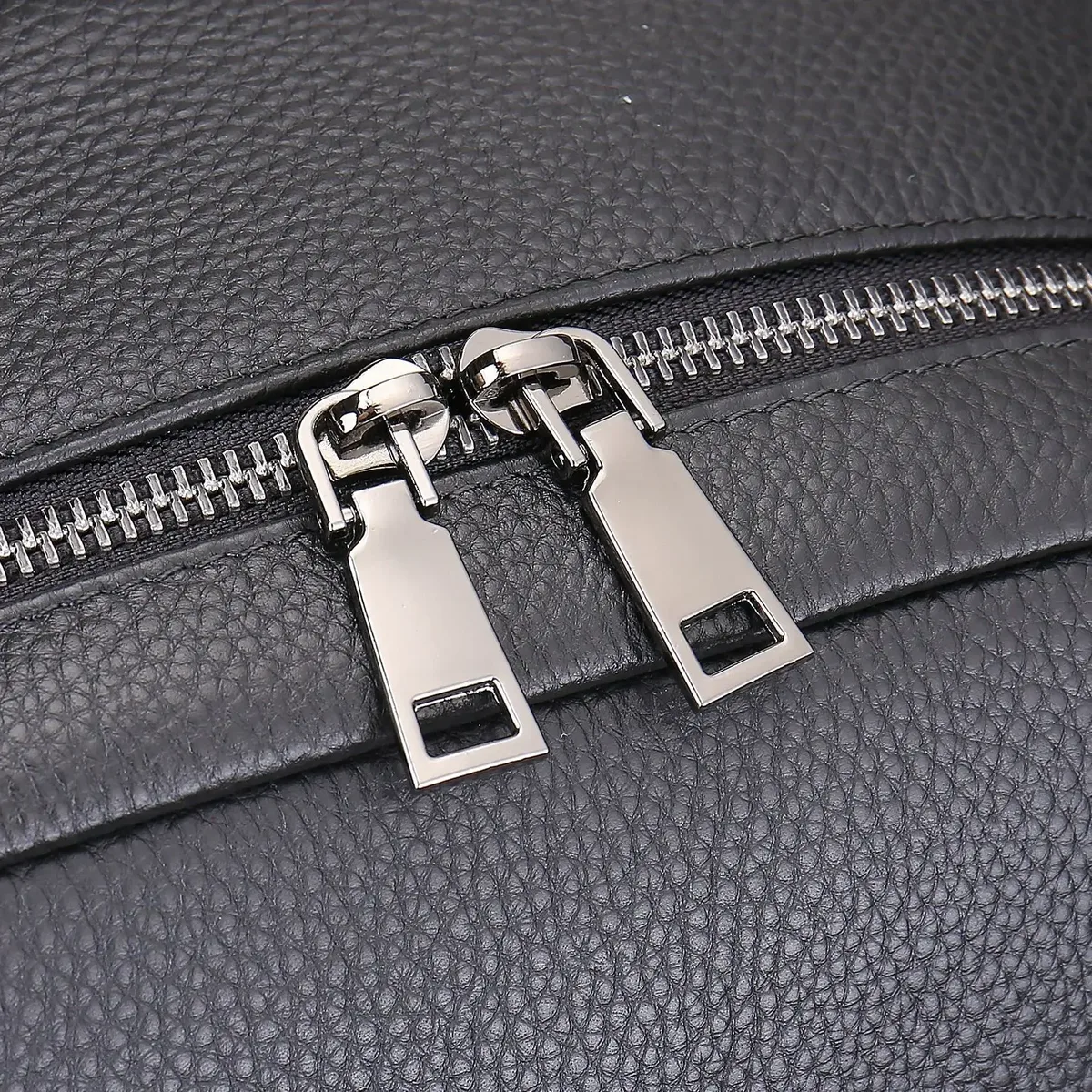 sac à dos simple en cuir de vache pour homme, noir, grande capacité, nouveau style, 15.6 pouces, pour le travail au bureau