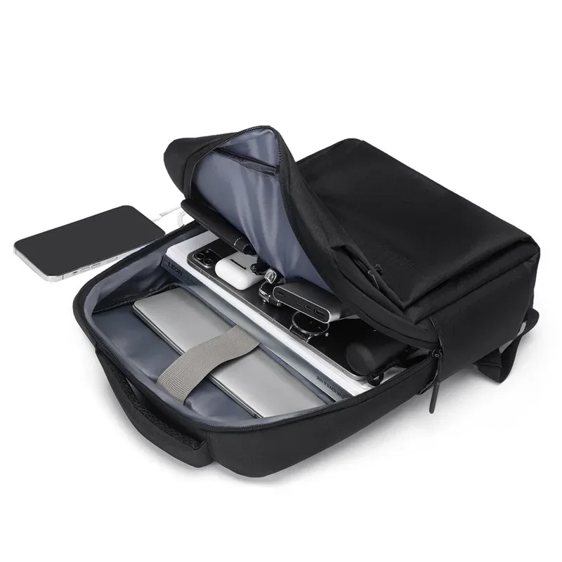 golf-sac à dos pour ordinateur portable de grande capacité pour hommes, sacs de voyage étanches noirs avec chargeur de procureur, école de procureur, affaires, 15.6 pouces, nouveau