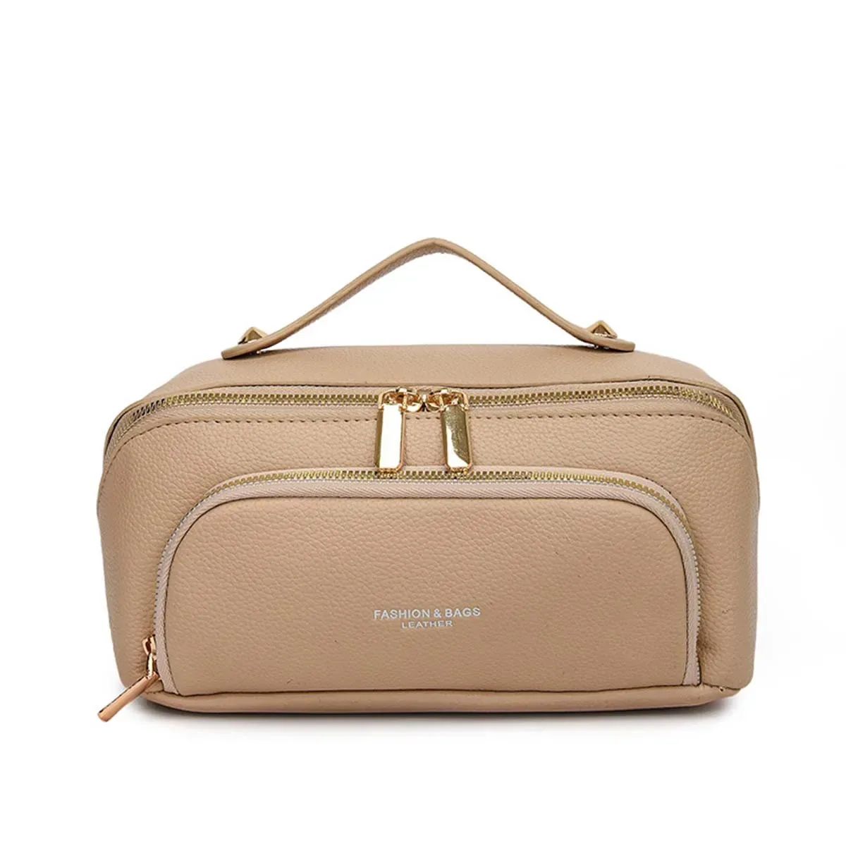 sac de maquillage nuage en cuir pu, oreiller, trousse de maquillage portable de grande capacité, trousse de toilette de voyage, sac de rangement de cosmétiques, motif litchi