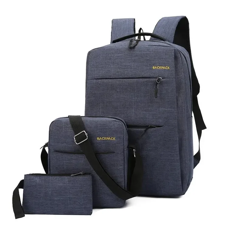 sac d'ordinateur de grande capacité, 3 pièces, sac à dos de voyage multifonctionnel