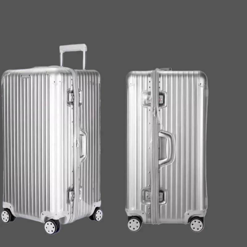 housse de bagage pour rimow original trunk plus avec fermeture éclair, housse transparente, étui de protection anti-poussière, pvc résistant à l'usure 33 pouces