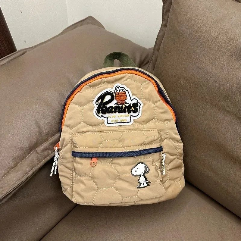 sac à dos snoopy de dessin animé grande capacité, idéal pour la rentrée scolaire, sac d'école tendance pour étudiants, style unisexe, sac à dos de voyage extérieur