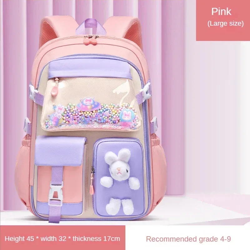 sac à dos ergonomique pour filles, idéal pour l'école, design simple et léger, pour les classes de cp à la 6ème