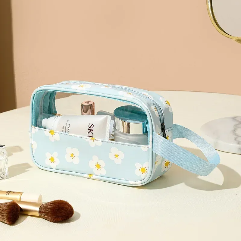 trousse de toilette femme 3 pièces translucide grande capacité – sacs de voyage essentiels pour cosmétiques et articles de bain