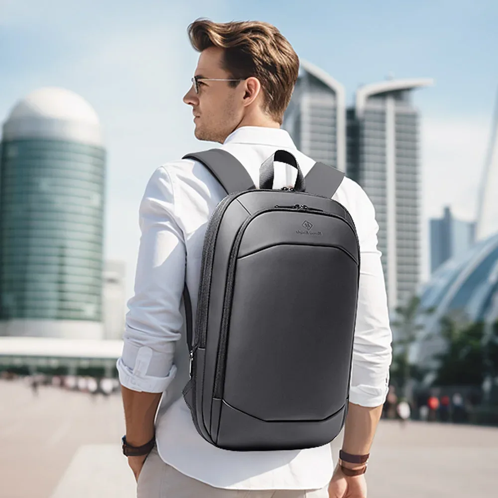 hk business sac à dos pour hommes 17 pouces sac à dos pour ordinateur portable avec port usb mince extensible étanche sac de voyage grand sac d'ordinateur de travail