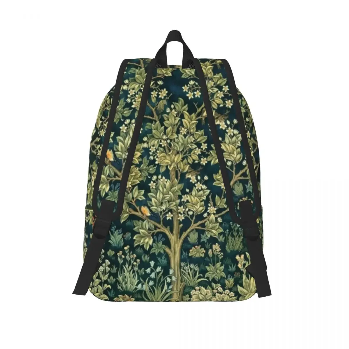 sac à dos en toile avec arbre de vie personnalisé par william instability, textile floral, école universitaire, sacs de voyage, cartable pour ordinateur portable 15"