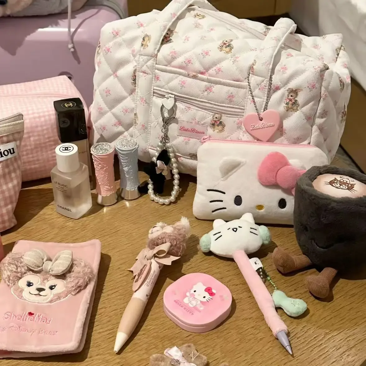 sacs à main harajuku pour femmes, sacs fourre-tout à fleurs blanches, sacs esthétiques décontractés, tenues coréennes, streetwear, mode kawaii, y2k