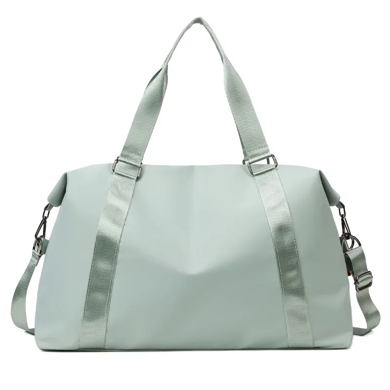 grand sac de voyage pour femmes, fourre-tout multifonctionnel, sacs à main en nylon, sac à bandoulière étanche, poches humides et sèches, sac de sport