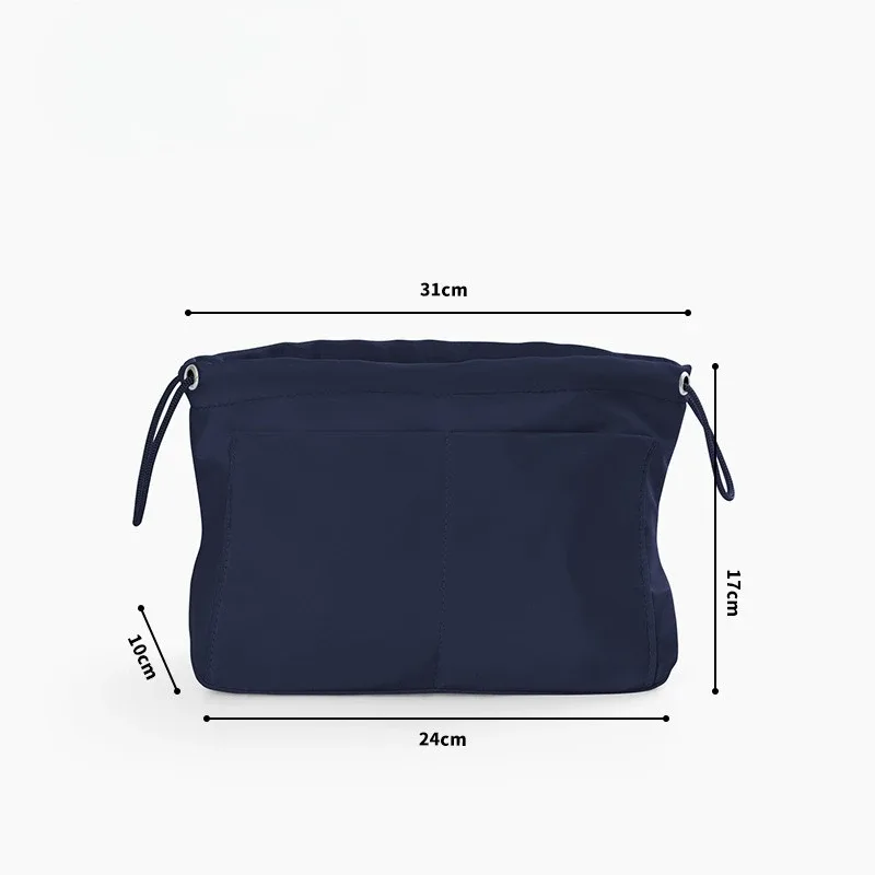 organisateur de sac à main multifonctionnel simple et élégant avec séparateurs pour le rangement de cosmétiques et de maquillage