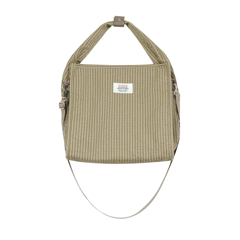 elfsack 2025 été nouveauté y2k plaid sac fourre-tout grande capacité coréen collège style bandoulière sac à bandoulière pour femme