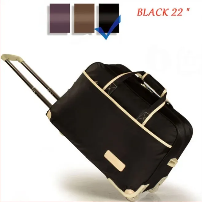 femmes sac de voyage sur roues bagages valise chariot haute qualité bagages valise à roulettes femme décontracté épaississement valise à roulettes