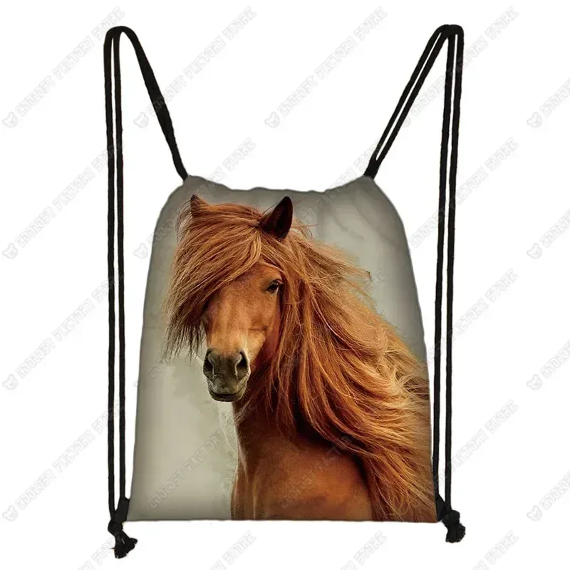 sac à dos cool horse colt meadow painting pour hommes et femmes, sac à bandoulière de proximité, sac de voyage à la mode, sacs de plage décontractés, porte-chaussures souple
