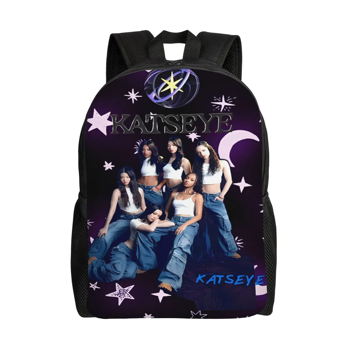 sac à dos katseye kpop pour hommes, femmes, adolescents, lycéens, sac à dos d'affaires, sacs en toile pour l'université, durables