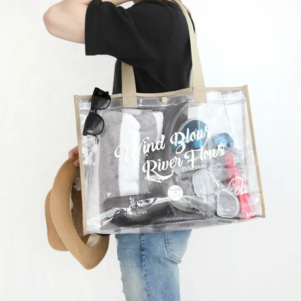 pochette cosmétique fourre-tout de plage-sac de plage léger avec pochette pour téléphone sac fourre-tout pliable étanche pour plage, piscine, vacances