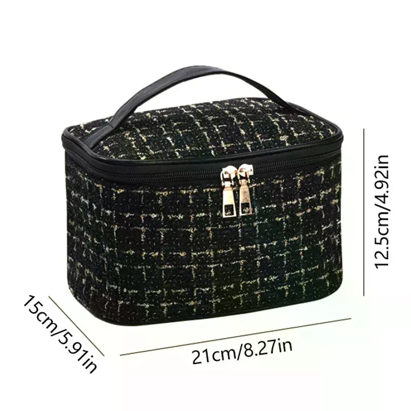 nouveau sac de maquillage portable de grande capacité pour femmes, trousse de toilette à main, organisateur cosmétique essentiel pour le rangement de la salle de bain