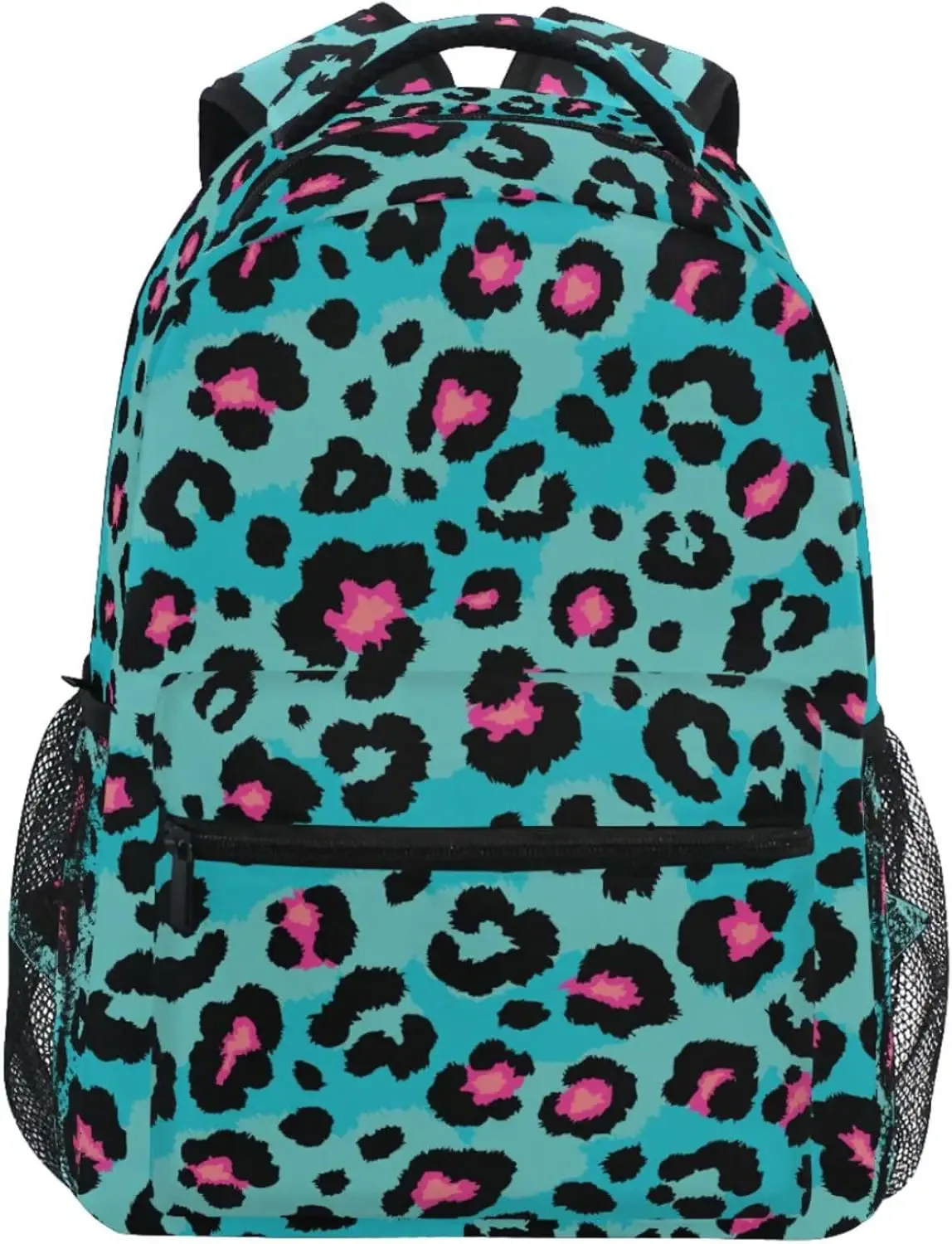 l'école commencez le meilleur vendeur! sac à dos imprimé léopard bleu, motif animal tendance, sac élégant pour les fans de style audacieux