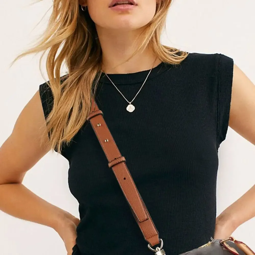 nouvelle sangle de sac à main en cuir pu, large et durable, pour sac à bandoulière ou sac porté en travers du corps.