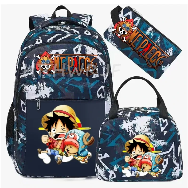 sac à dos one piece monkey d luffy, sac à dos de loisirs unisexe, sac de voyage pour ordinateur portable, sac d'école léger et décontracté, mochilas