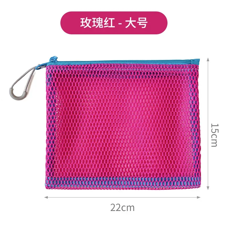 sac à cosmétiques de voyage en maille, sac de rangement de maquillage portable, sacs à main pour femmes, grande capacité, fermeture éclair, organisateur de maquillage, pochette de rangement