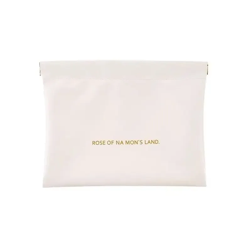 sac de rangement en cuir pu tendance, fermeture automatique, étanche, portable, pour écouteurs, câbles de charge, cosmétiques, rouges à lèvres et bijoux