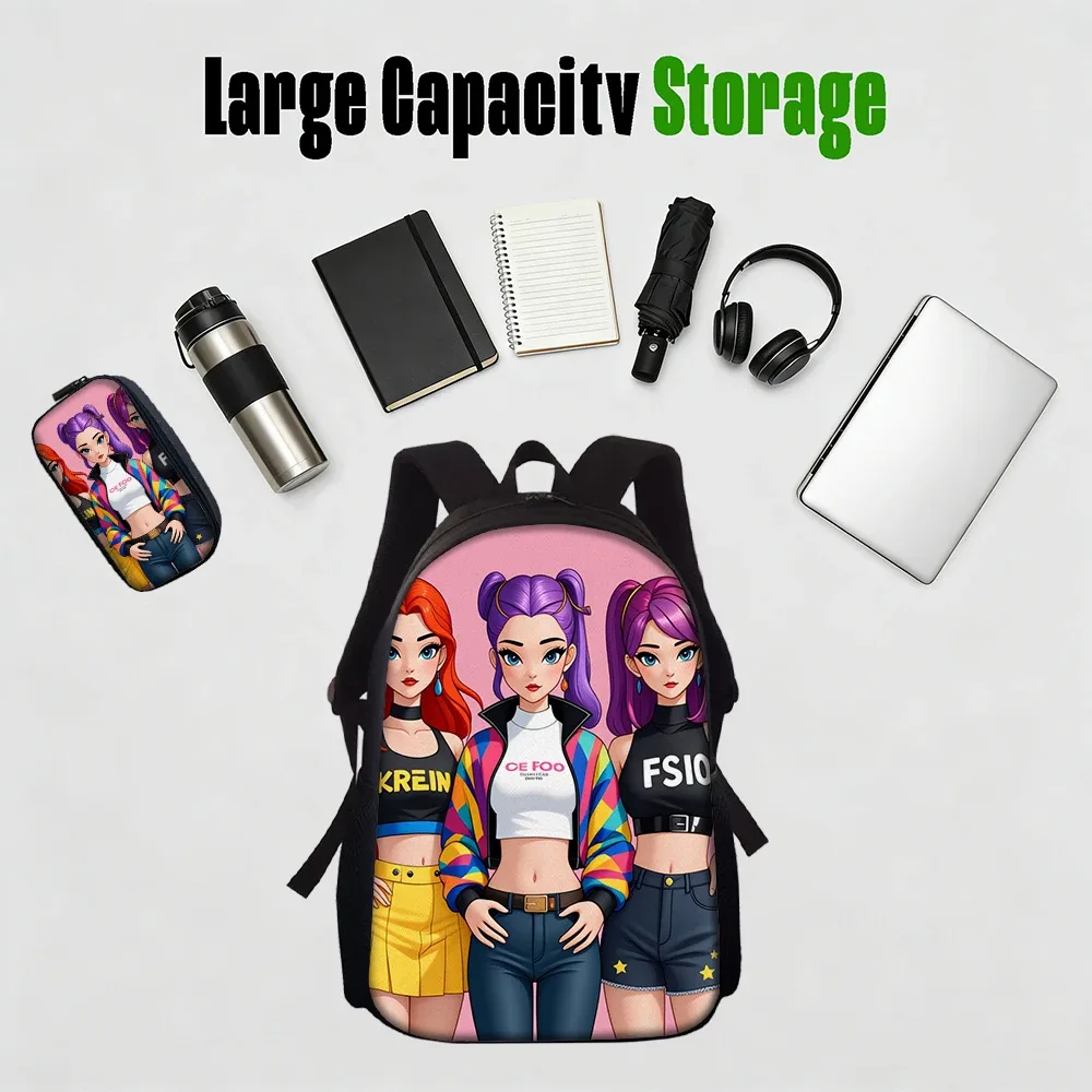ensemble de sacs à dos à motif de groupe de filles k-pop, 1/2/3/4/5 pièces, le cadeau parfait pour les fans de kpop