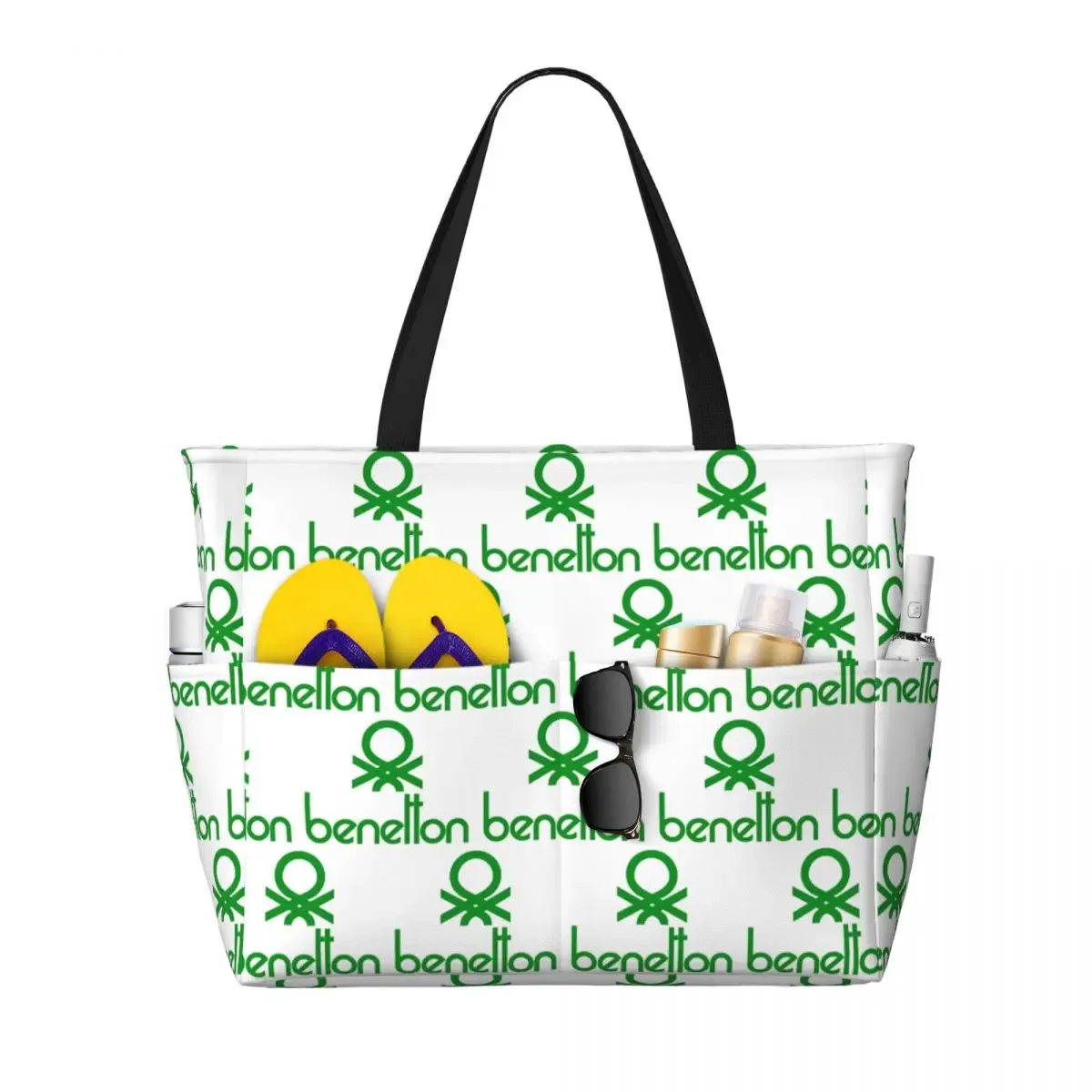 sac fourre-tout de plage united colors of benetton, sac de sport, de yoga, grand sac fourre-tout pour femmes, sac de voyage, sac de fitness
