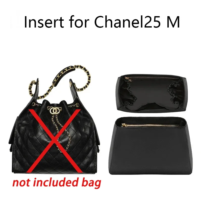 organisateur de sac en nylon pour chanel 25bag s, insert de support et de rangement pour sac à chaîne, accessoires de transformation