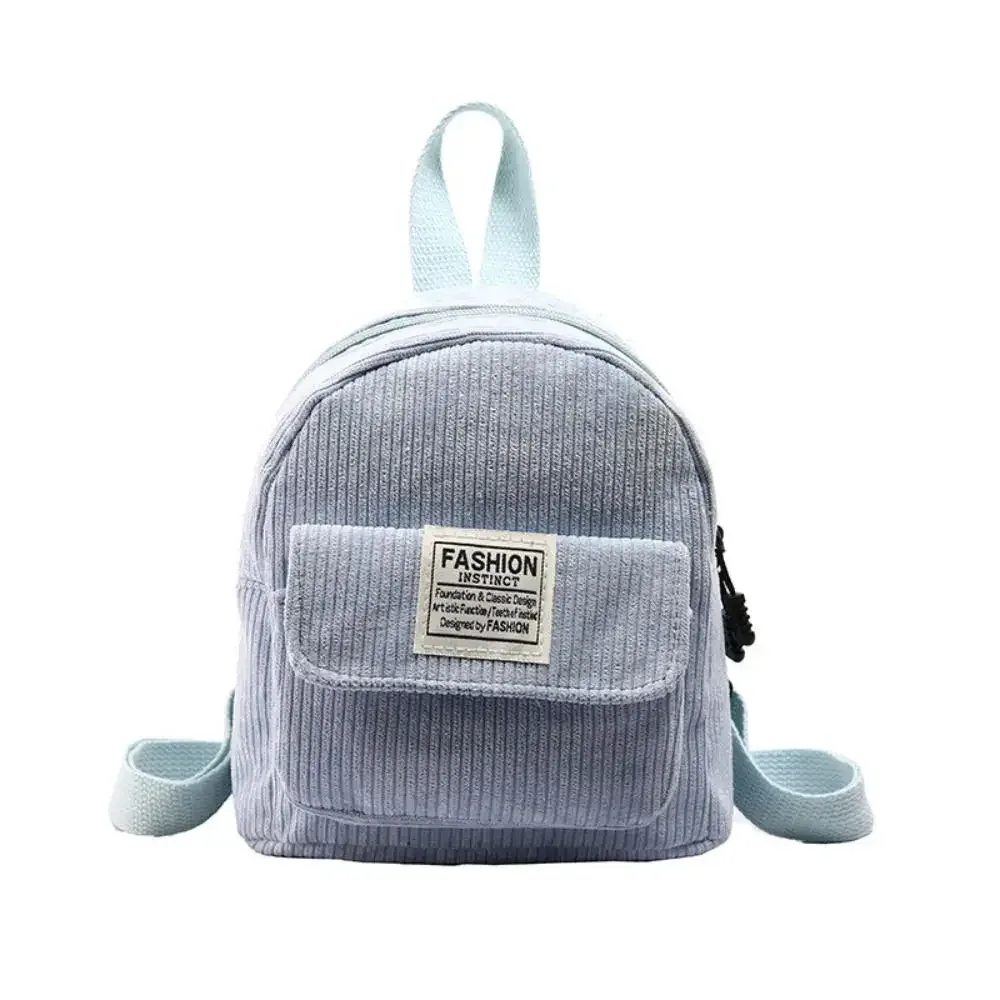 sac à dos en velours côtelé pour téléphone portable pour femme, sac à main de style coréen, mini sacs initiés, sac à dos solide, sacs d'école pour document