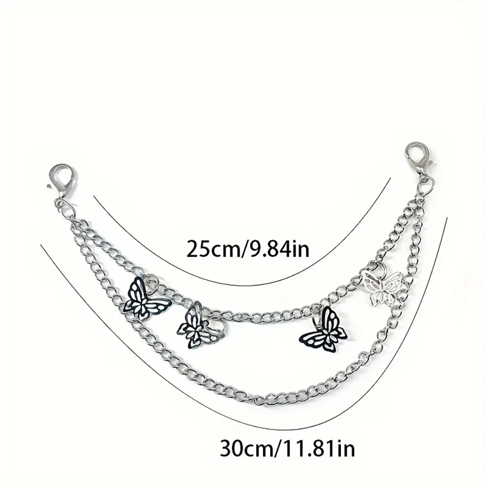 y2k – sangle en chaîne de perles en métal pour sacs, chaîne de sac multicouche pour sac à main, poignées de bricolage, pendentif étoile, sac à bandoulière, accessoires de chaîne