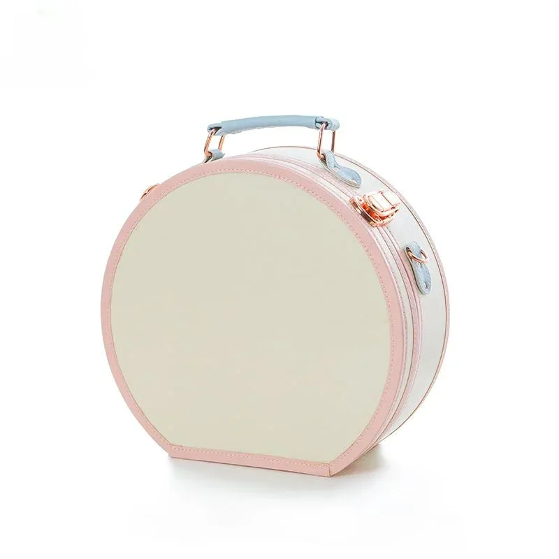 mallette de transport vintage pour femme, bagage à main portable, valise de voyage, maquillage, léger, sac de voyage, bagage à main, 13"