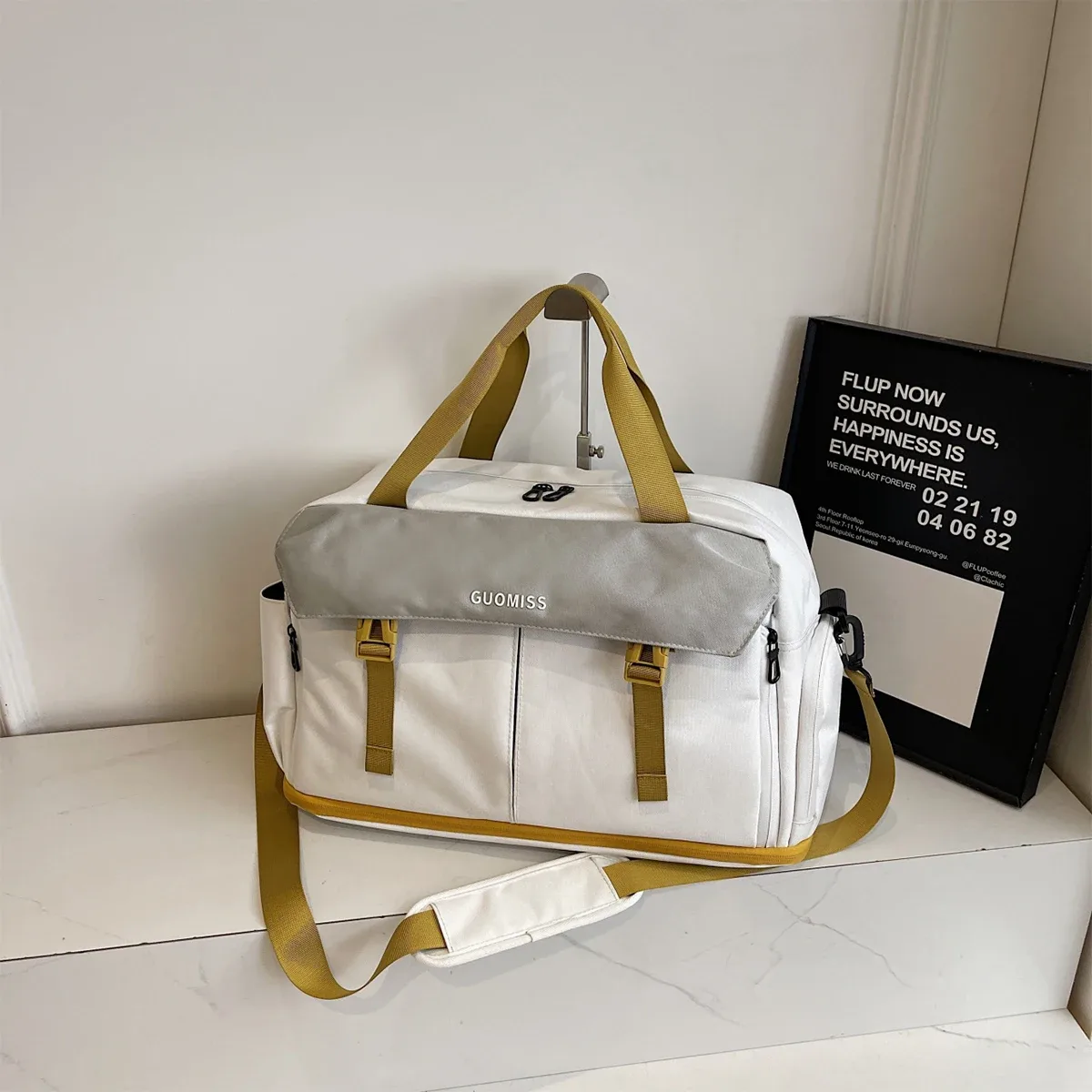 sac de fitness pour hommes, sac à bandoulière de séparation humide et sec, sac de voyage multifonctionnel à bandoulière, sac de natation d'entraînement pour femmes, grande capacité