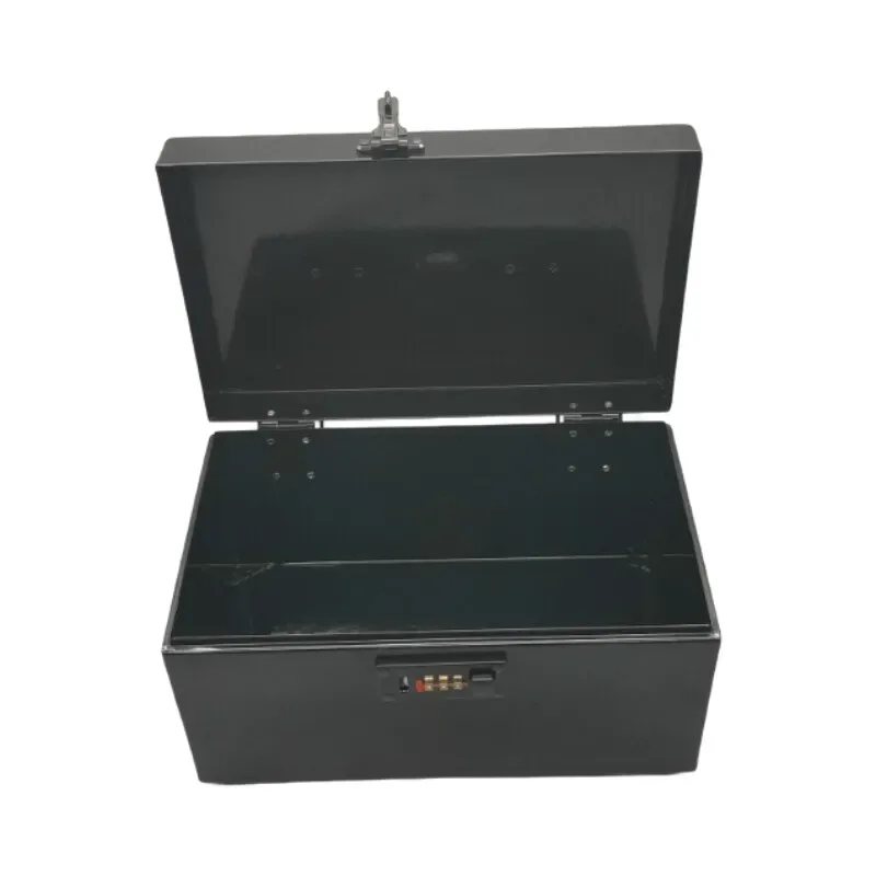 boîte à outils en fer portable avec verrouillage par mot de passe – mallette de rangement étanche et ignifuge pour documents, instruments et usage domestique/bureau