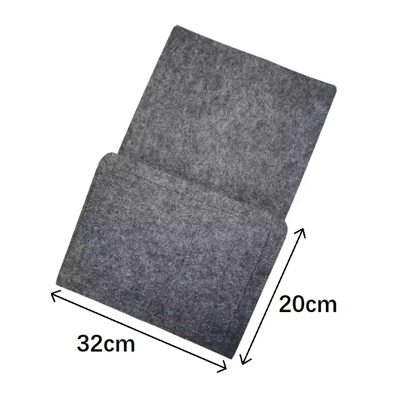 organisateur de rangement en feutre antidérapant pour chevet, sac de rangement suspendu pour lit et canapé, poches pour télécommande