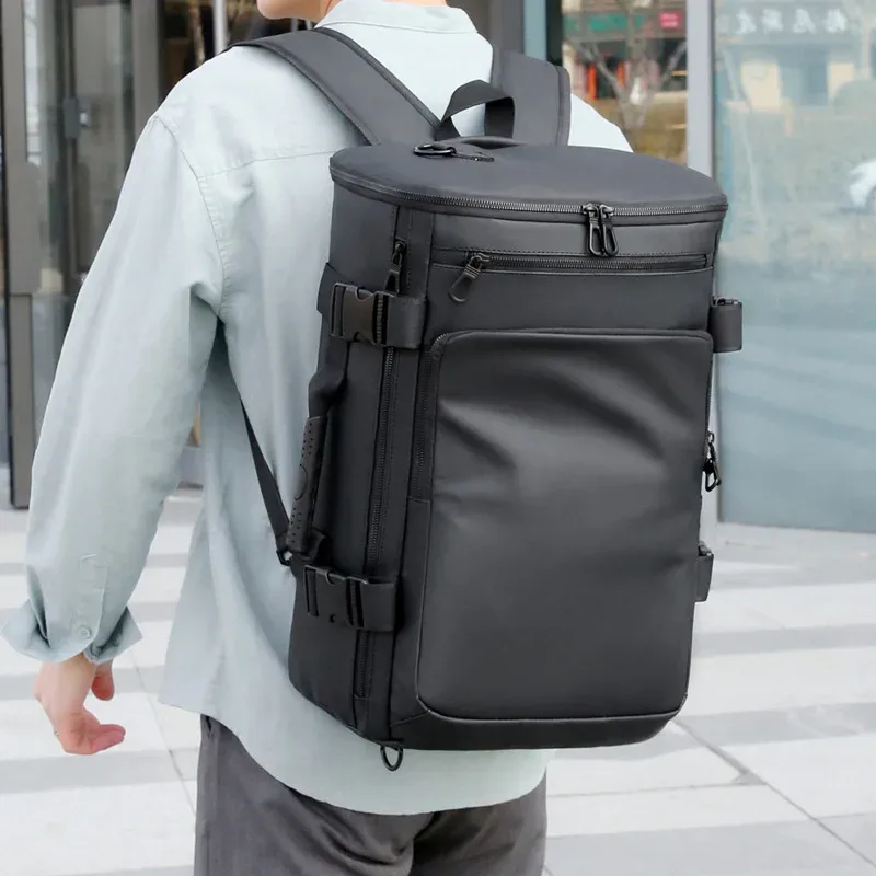 sac à dos de voyage carry on pour hommes et femmes, sac de sport convertible durable adapté aux ordinateurs portables de 16 pouces pour le fitness et les voyages